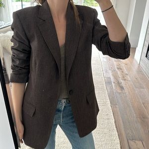 A.L.C. brown woven oversized blazer- Sz 4-6 - new